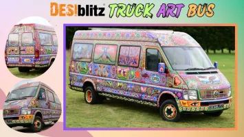 DESIblitz Truck Art Bus