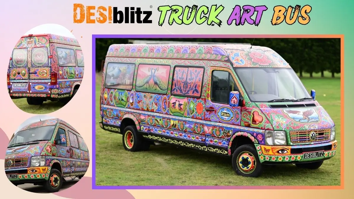 DESIblitz Truck Art Bus