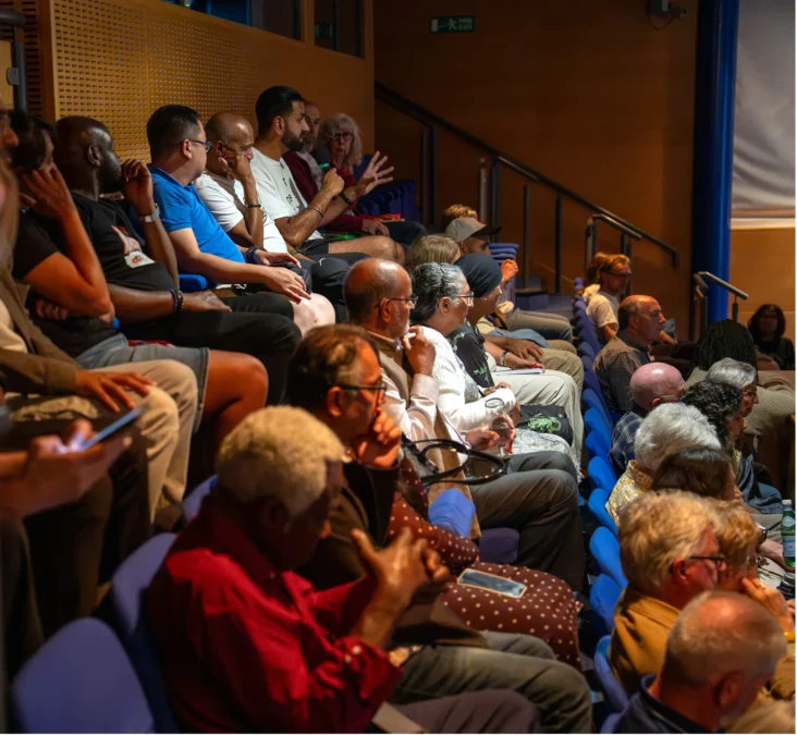Audience participation at the event